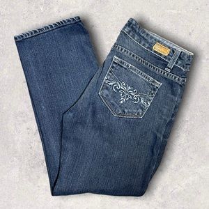 PAIGE Las Flores Hollywood Hills Cropped Jeans
